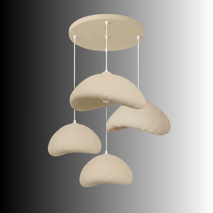 Opviq Luna-Set-Luna-30-4-T-1001-Nua Lámpara de araña Ecru